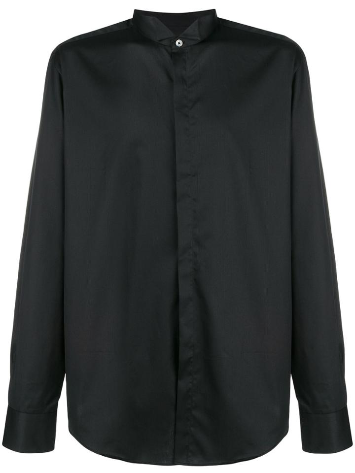 Lanvin Striped Effect Shirt - Black