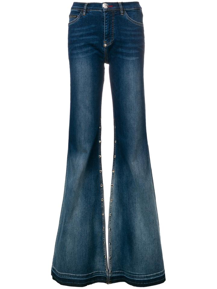 Philipp Plein Flared Jeans - Blue