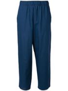 Cristaseya Elastic Waist Trousers - Blue
