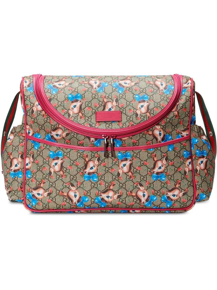 Gucci Gg Fawns Diaper Bag - Brown