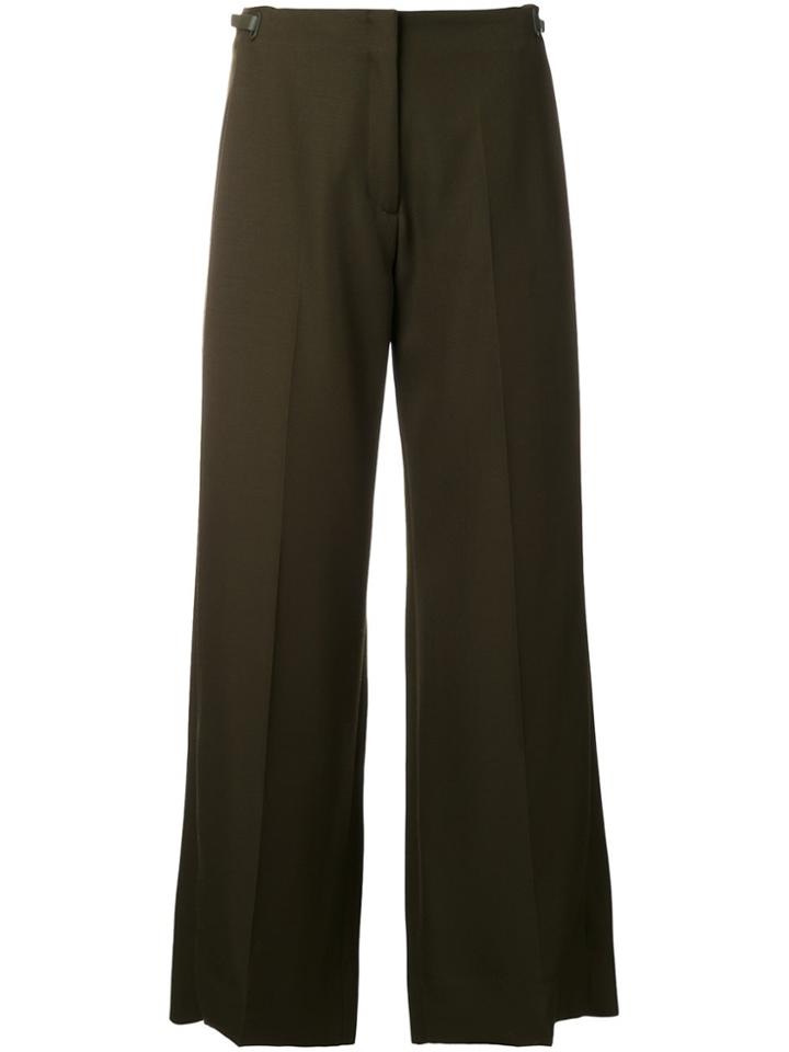 Maison Margiela Cropped Wide Leg Trousers - Green