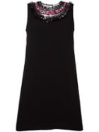 Opening Ceremony Embellished Collar Shift Dress, Women's, Size: 6, Black, Polyester
