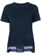 Sacai Embroidered T-shirt - Blue
