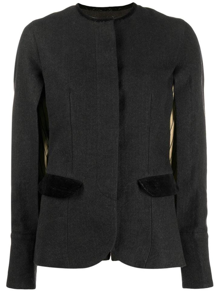 Uma Wang Round-neck Jacket - Black