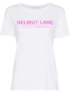 Helmut Lang Logo Print Slim Fit Cotton T Shirt - White