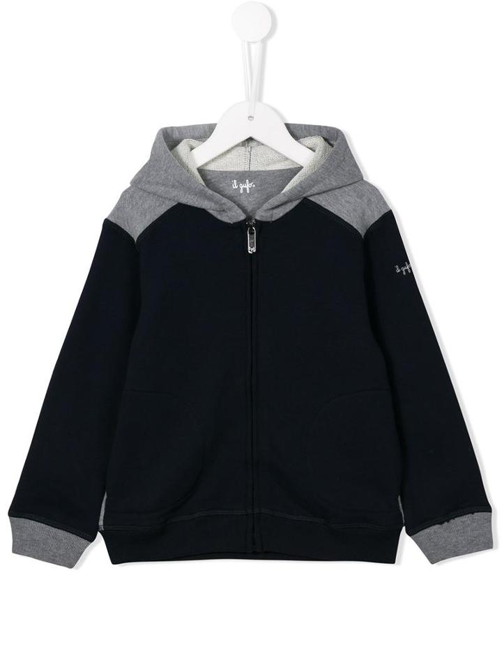 Il Gufo Two Tone Hoodie, Boy's, Size: 6 Yrs, Blue
