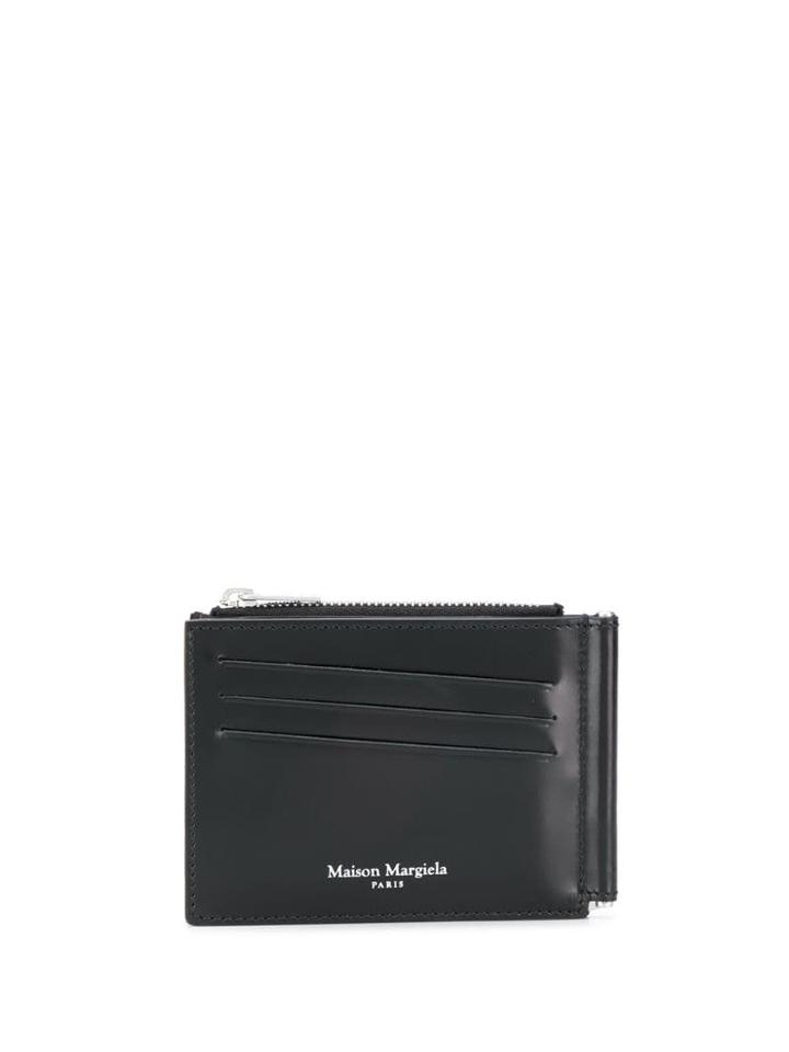 Maison Margiela Logo Stamp Bifold Wallet - Black