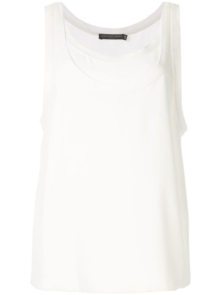 Alexander Mcqueen Layered Neckline Vest Top - White