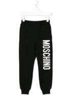Moschino Kids Logo Leg Tracksuit Trousers - Black