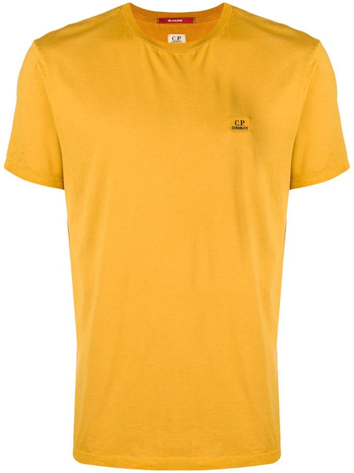 Cp Company Logo Patch T-shirt - Yellow & Orange