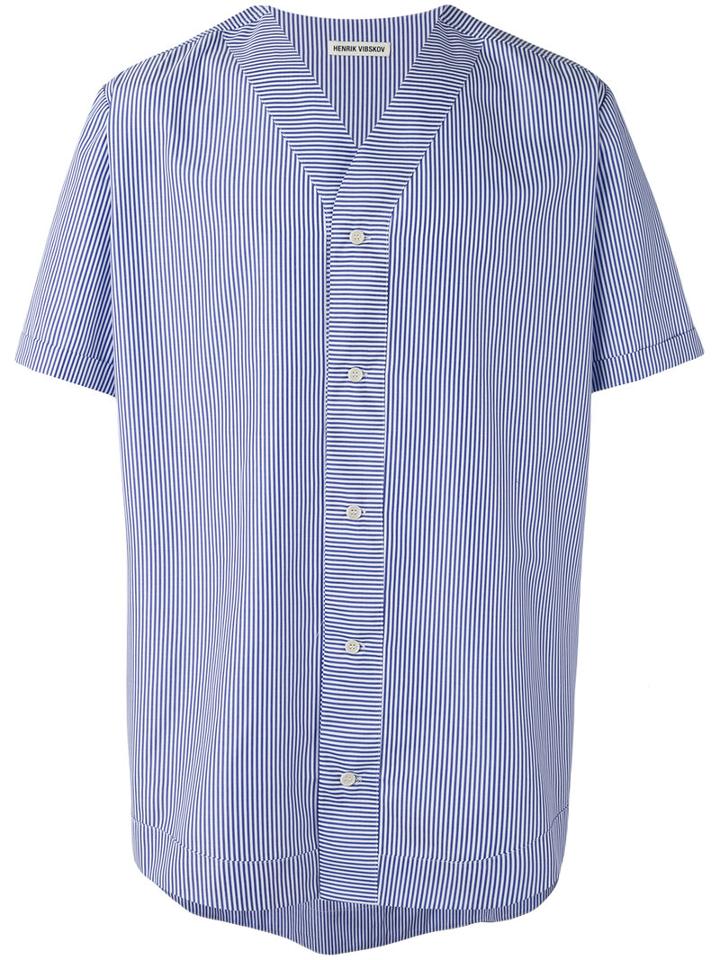 Henrik Vibskov - Tutti Shirt - Men - Cotton/polyester - M, Blue, Cotton/polyester