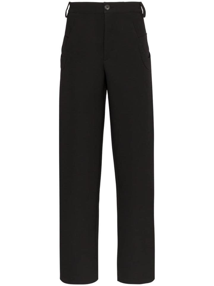 Kiko Kostadinov Irene Straight Leg Trousers - Black