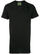 Amen - Crew Neck T-shirt - Men - Cotton/viscose - 46, Black, Cotton/viscose