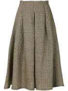 Société Anonyme Houndstooth Print Midi Skirt - Nude & Neutrals