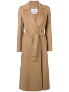 Max Mara Single-breasted Belted Coat - Nude & Neutrals