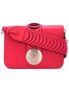 Salvatore Ferragamo - Cut Out Shoulder Bag - Women - Calf Leather - One Size, Red, Calf Leather