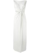 Rick Owens Lilies - Jersey Drape Dress - Women - Cotton/nylon/viscose - 44, Grey, Cotton/nylon/viscose