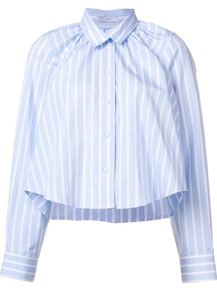 Tome Striped Cropped Shirt