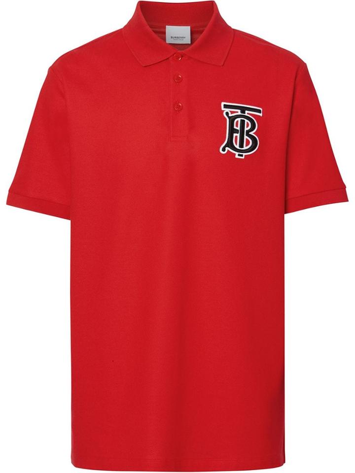 Burberry Monogram Motif Polo Shirt - Red