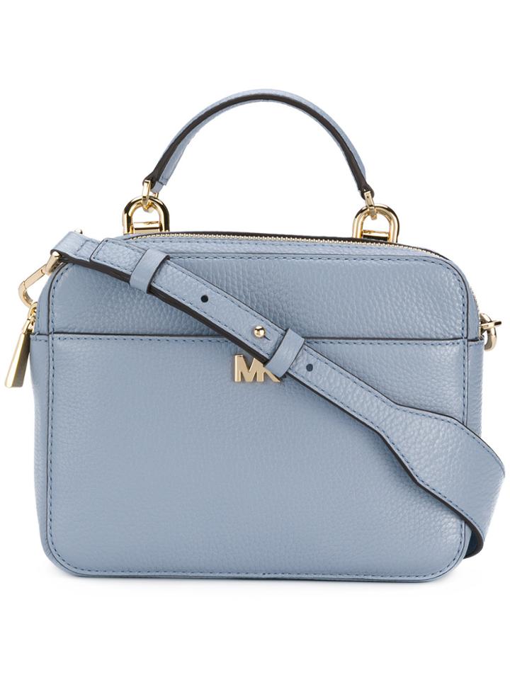 Michael Michael Kors Guitar Strap Satchel Bag - Blue