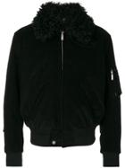 Saint Laurent Shearling Trim Jacket - Black