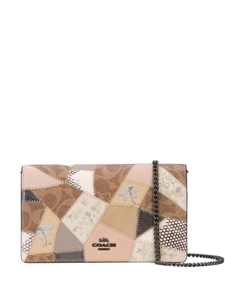 Coach Geo Panelled Chain Shoulder Bag - Multicolour