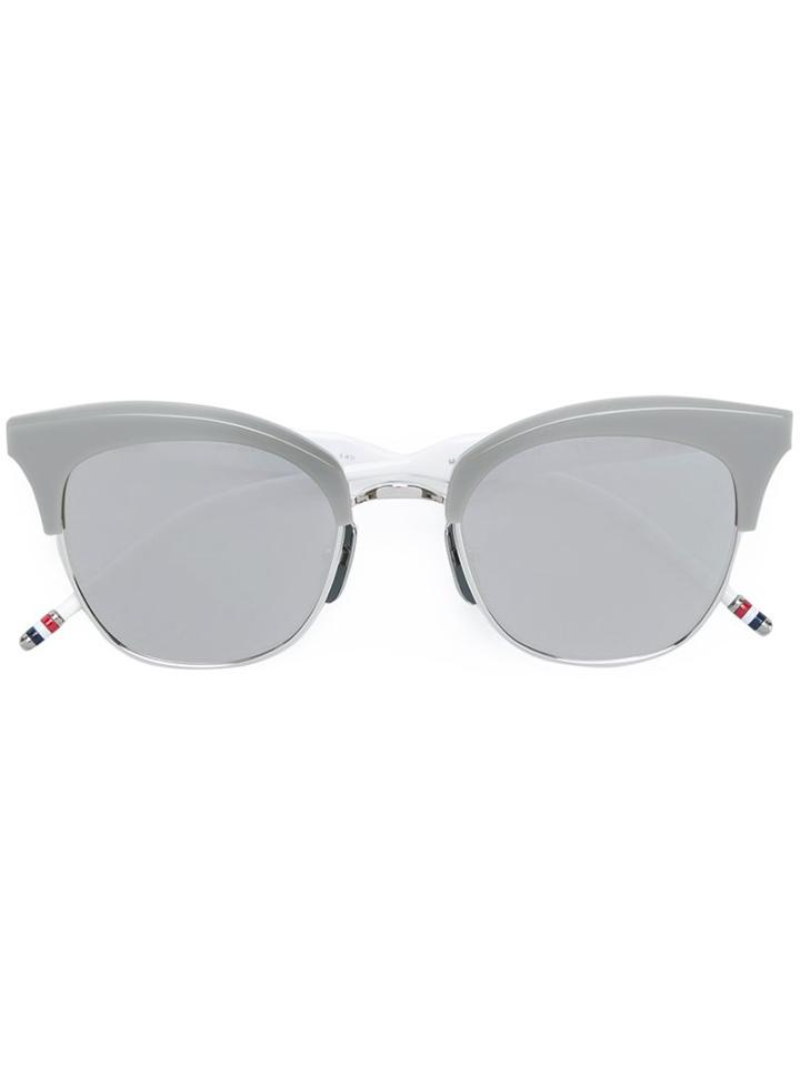 Thom Browne - Cat-eye Sunglasses - Unisex - Acetate/metal (other) - One Size, Grey, Acetate/metal (other)