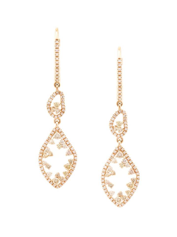 Kristin Hanson 'fancy' Diamond Drop Earrings, Women's, Pink/purple