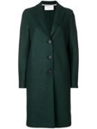 Harris Wharf London Straight Overcoat - Green