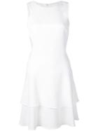 Black Halo Sleeveless Flared Mini Dress - White