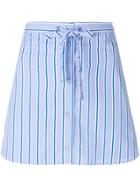 Victoria Victoria Beckham Striped Mini Skirt - Blue
