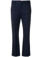 Sportmax Cropped Tailored Trousers - Blue