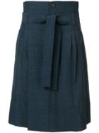 Golden Goose Deluxe Brand Belted A-line Midi Skirt - Blue