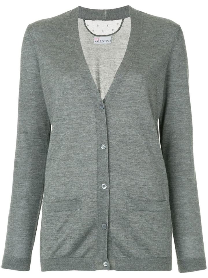 Red Valentino V-neck Cardigan - Grey