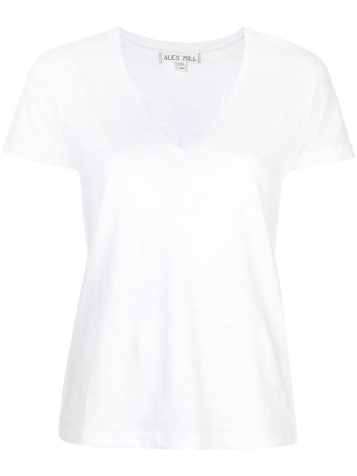 Alex Mill Slub V-neck T-shirt - White