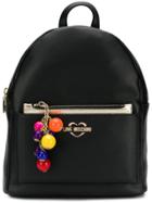 Love Moschino Contrast Charm Backpack - Black