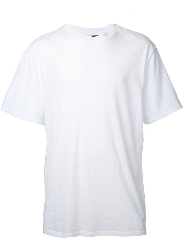 T By Alexander Wang Plain T-shirt, Men's, Size: Large, White, Cotton