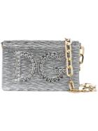Dolce & Gabbana Small Logo Shoulder Bag - Metallic