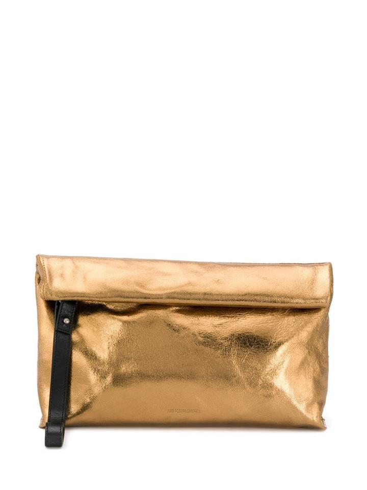 Ann Demeulemeester Rolled Tote Bag - Gold