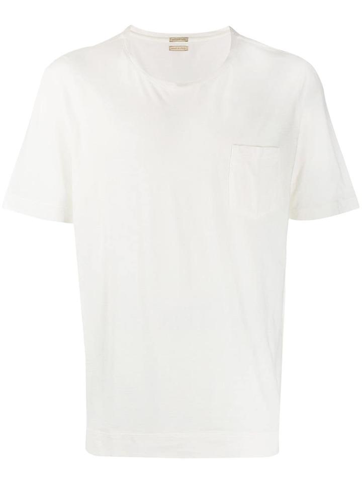 Massimo Alba Short-sleeve Fitted T-shirt - White