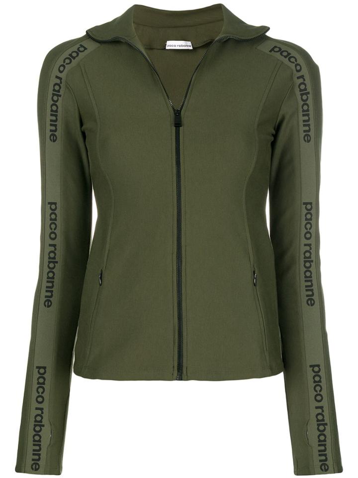 Paco Rabanne Side Logo Sport Cardigan - Green