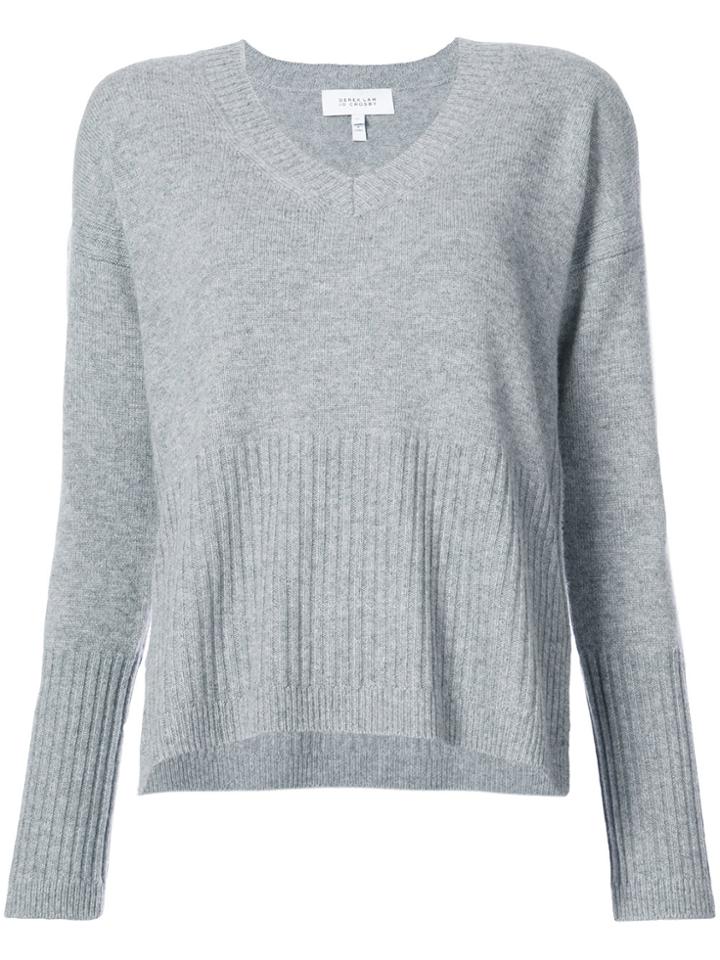 Derek Lam 10 Crosby V-neck Pullover - Grey