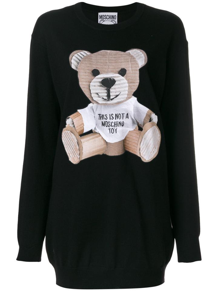 Moschino Bear Jersey Dress - Black