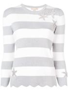 Michael Kors Collection Starfish Detailed Knitter Jumper - Grey
