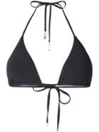 Stella Mccartney - Triangle Bikini Top - Women - Polyamide/polyester/spandex/elastane - Xs, Grey, Polyamide/polyester/spandex/elastane