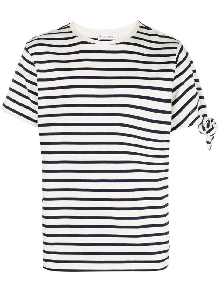 Jw Anderson Striped T-shirt - Blue