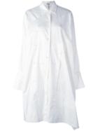 Loewe Patchwork Oversized Shirt Dress, Size: Small, White, Cotton