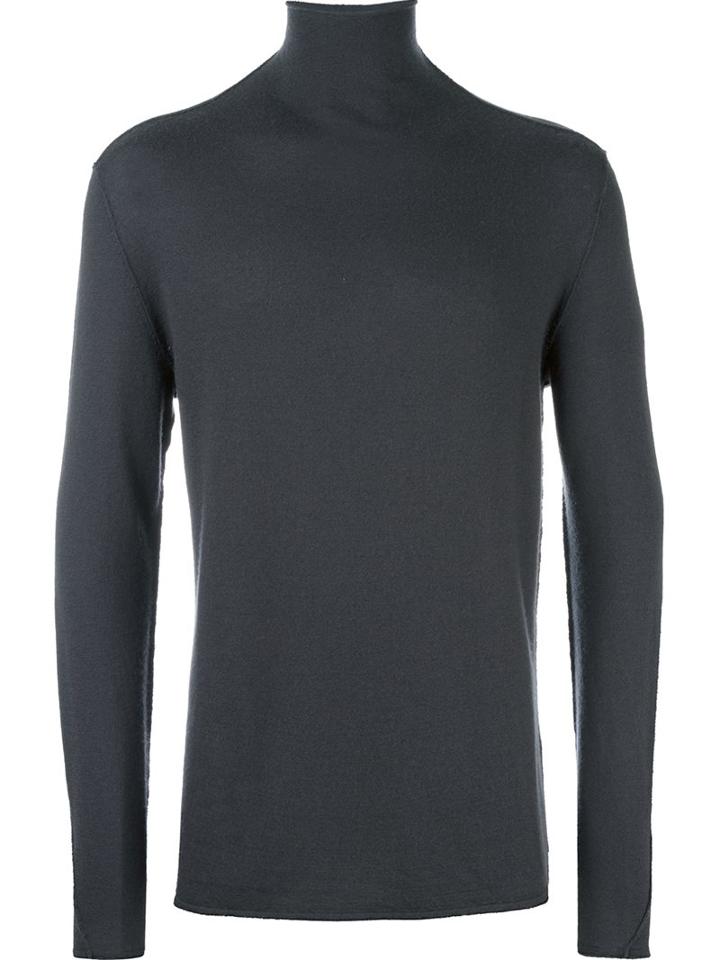 Transit Turtleneck Pullover, Men's, Size: Large, Grey, Cashmere