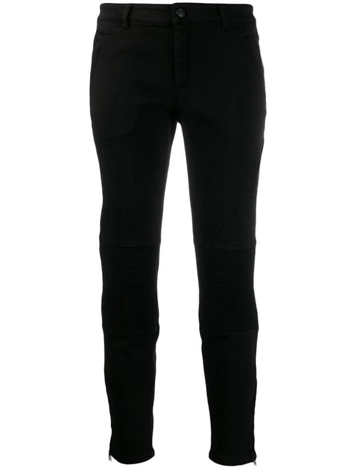 Nº21 Ribbed Cropped Jeans - Black
