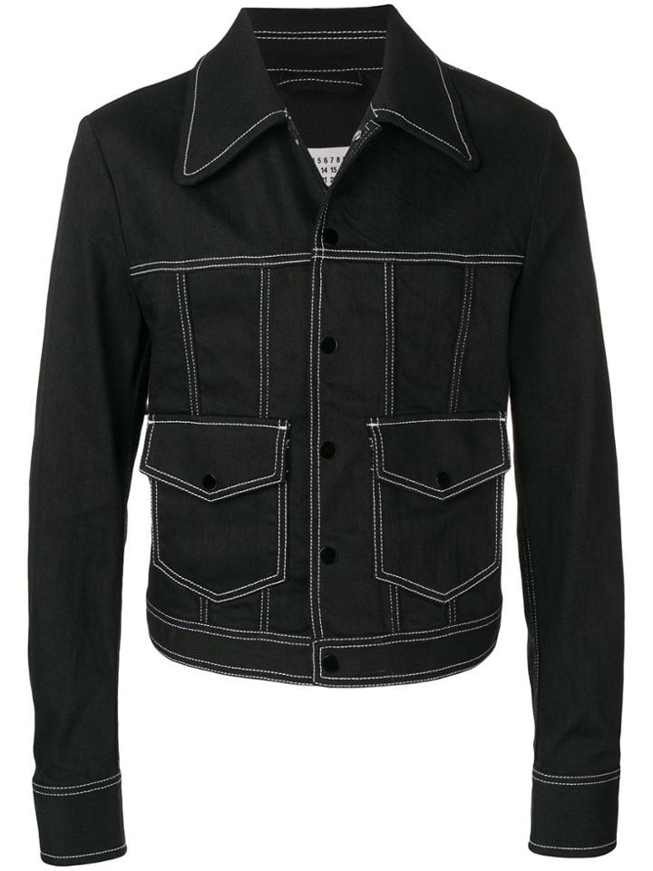 Maison Margiela Fitted Denim Jacket - Black